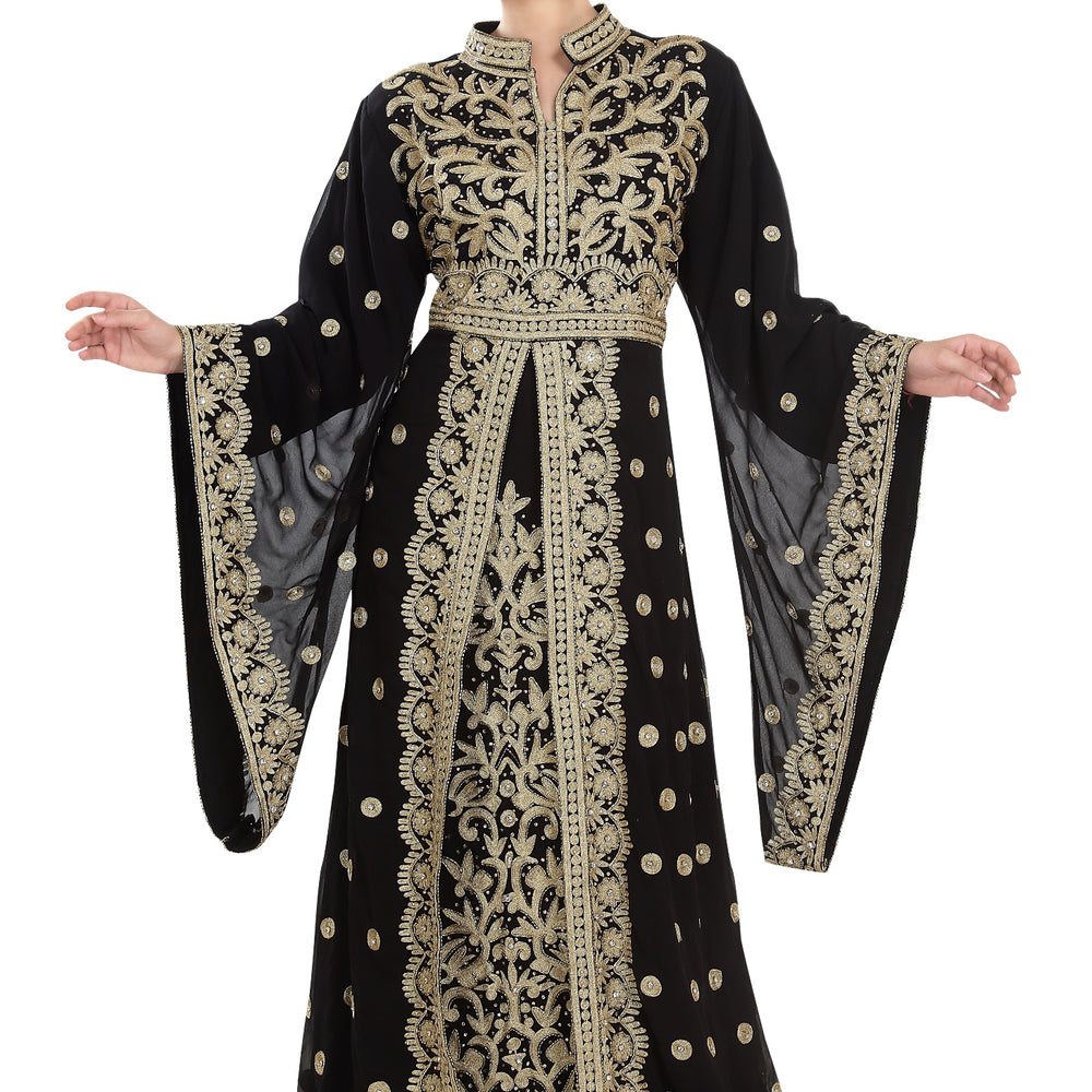 Traditional Kaftan Designer Khaleeji Thobe Dress - Maxim Creation