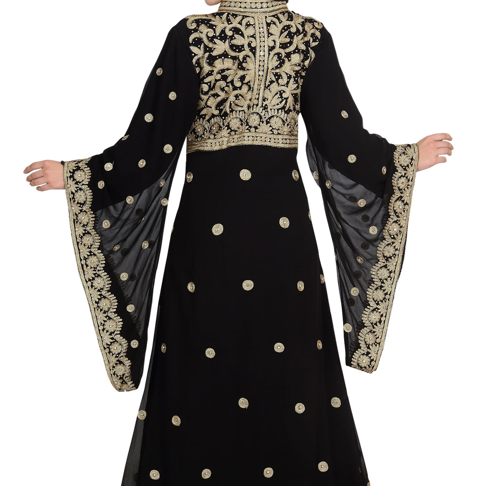 
                  
                    Traditional Kaftan Designer Khaleeji Thobe Dress - Maxim Creation
                  
                