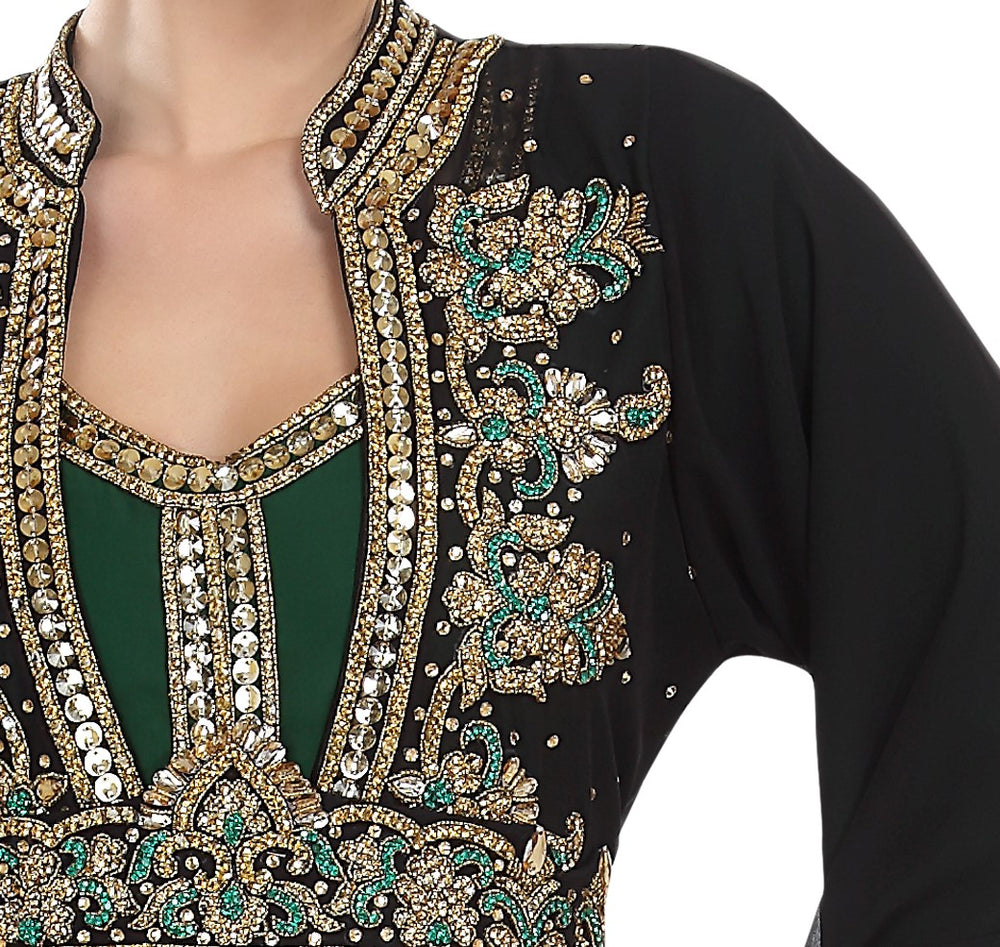 
                  
                    Wedding Gown Long Sleeve Kaftan Dress - Maxim Creation
                  
                