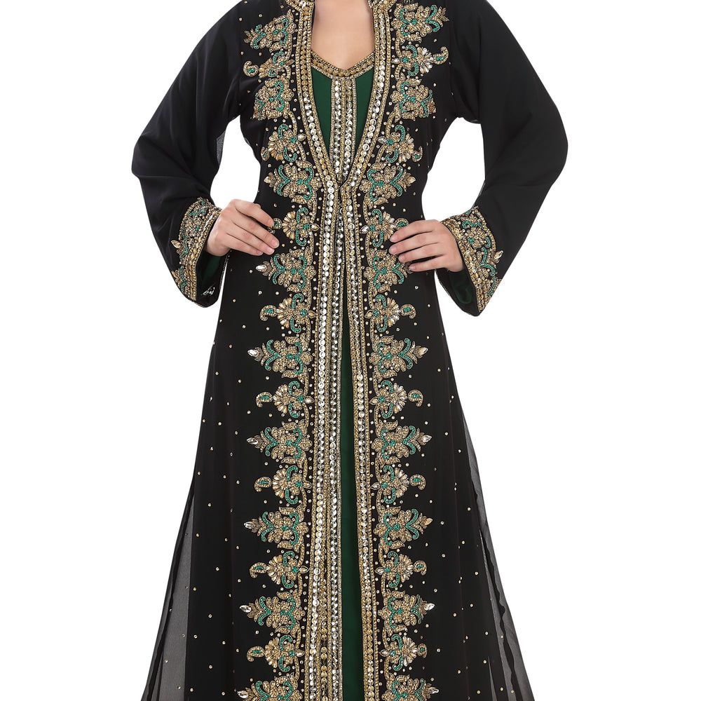
                  
                    Wedding Gown Long Sleeve Kaftan Dress - Maxim Creation
                  
                