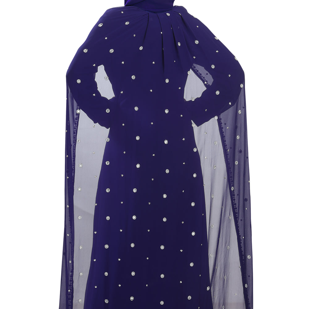 
                  
                    Long Maxi With Superman Style Cape for Women - Maxim Creation
                  
                