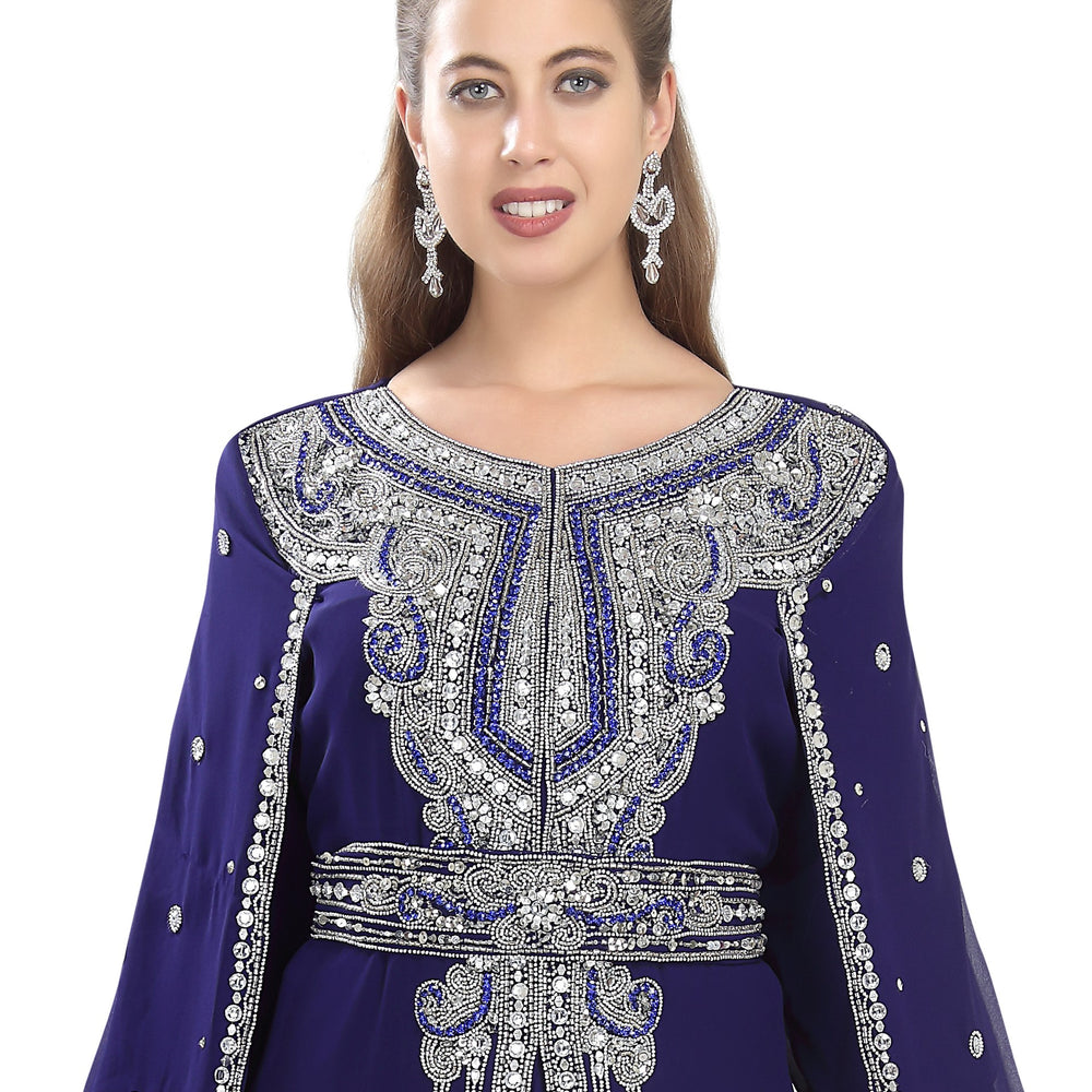 
                  
                    Long Maxi With Superman Style Cape for Women - Maxim Creation
                  
                