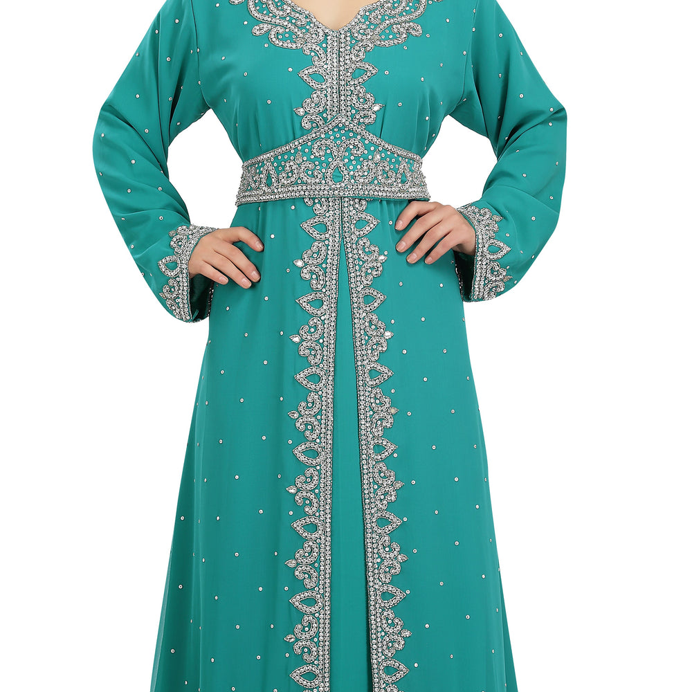
                  
                    Embroidered Caftan Jallabiya Maxi - Maxim Creation
                  
                