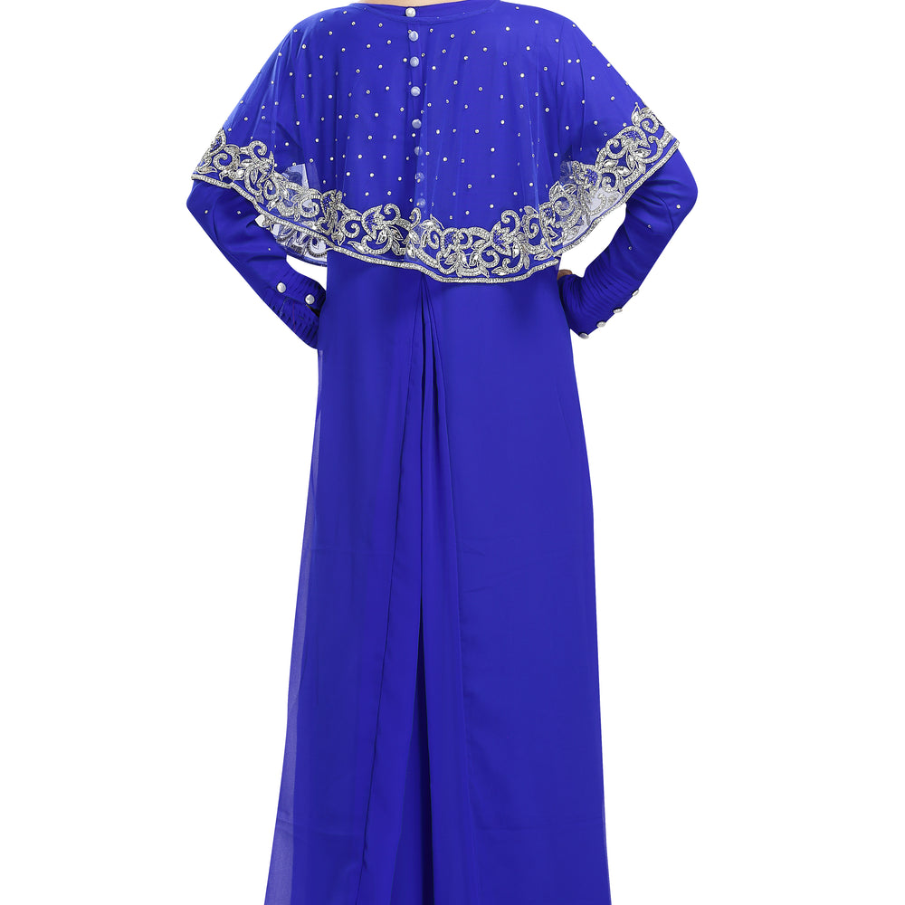 
                  
                    Abaya Maxi With Luxe Crystal Wedding Gown - Maxim Creation
                  
                