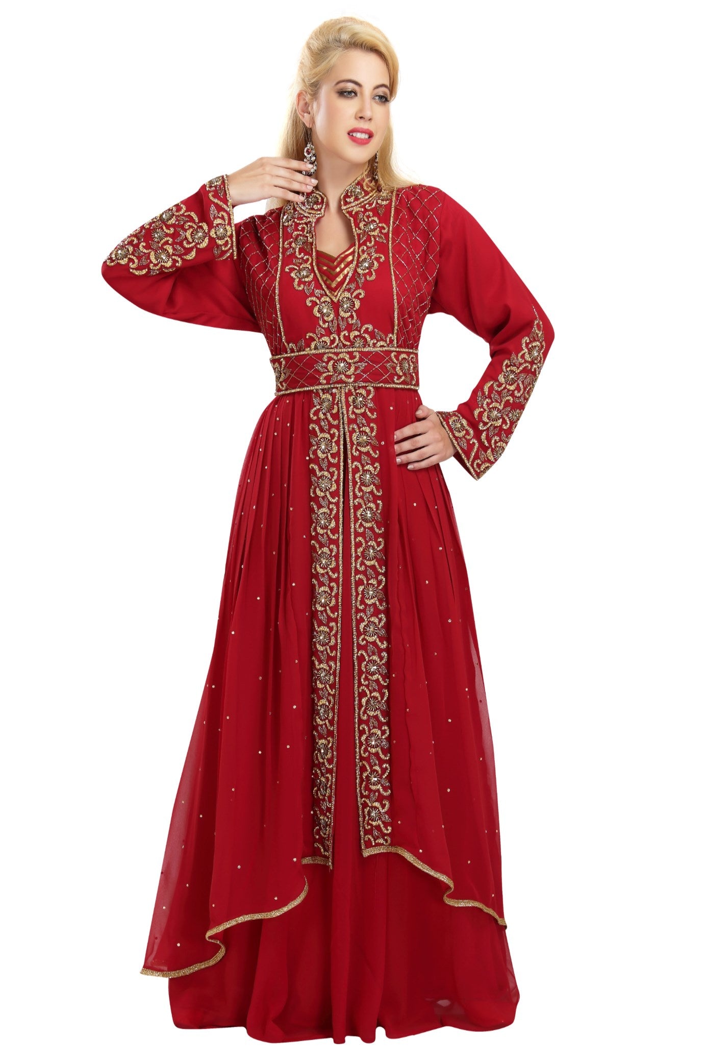 Designer Abaya With French Soiree Robe - Maxim Creation