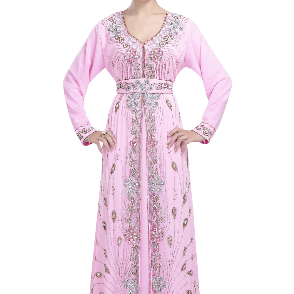 
                  
                    Arabian Caftan With Crystal Embroidery - Maxim Creation
                  
                