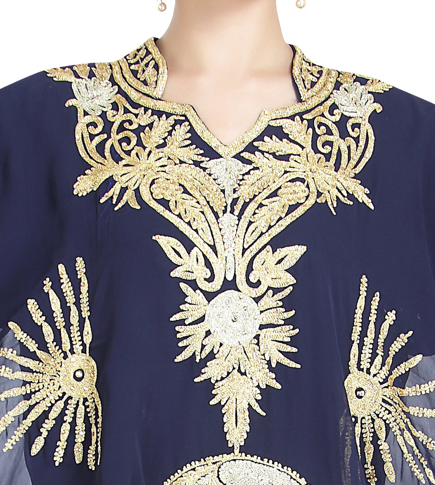 
                  
                    Football Design Kaftan Designer Farasha Caftan Beach Maxi Dress - Maxim Creation
                  
                