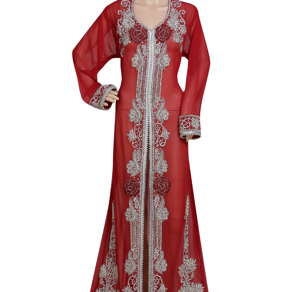 
                  
                    Embroidered Jacket With Crystal Beads - Maxim Creation
                  
                