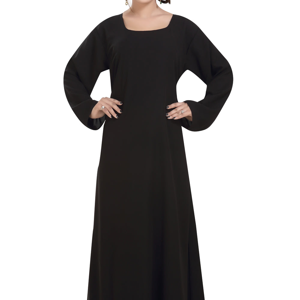 Georgette Fabric Plain Inner Maxi Home Gown Night Dress Free Size - Maxim Creation