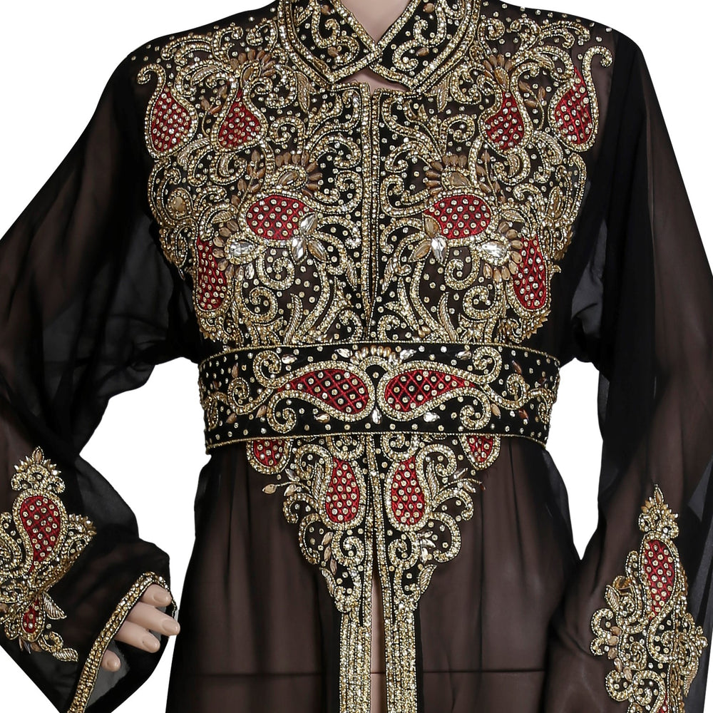 Designer Cardigan Party Wear Dress - Maxim Creation