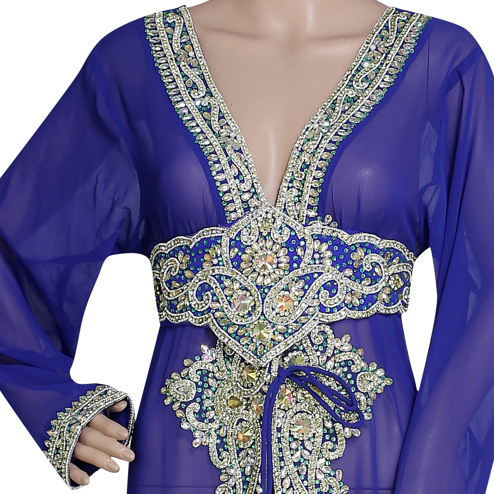 
                  
                    Embroidered Jacket Dress Cocktail Party Gown - Maxim Creation
                  
                