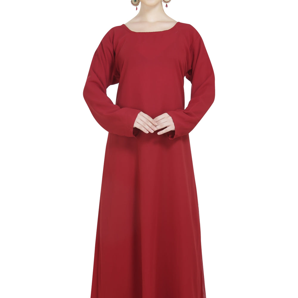 Home Use Plain Georgette Dress - Maxim Creation