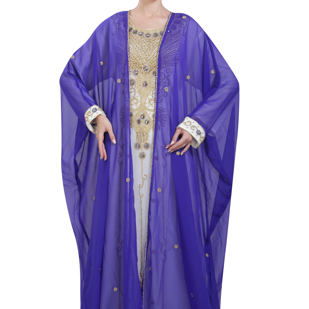 
                  
                    Arabian Farasha Long Sleeve Bollywood Studded Dress - Maxim Creation
                  
                