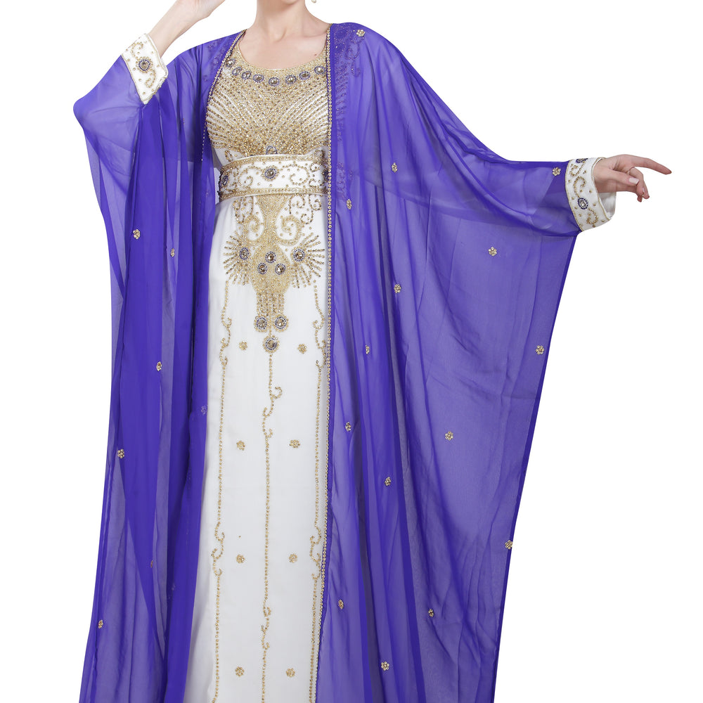 
                  
                    Arabian Farasha Long Sleeve Bollywood Studded Dress - Maxim Creation
                  
                
