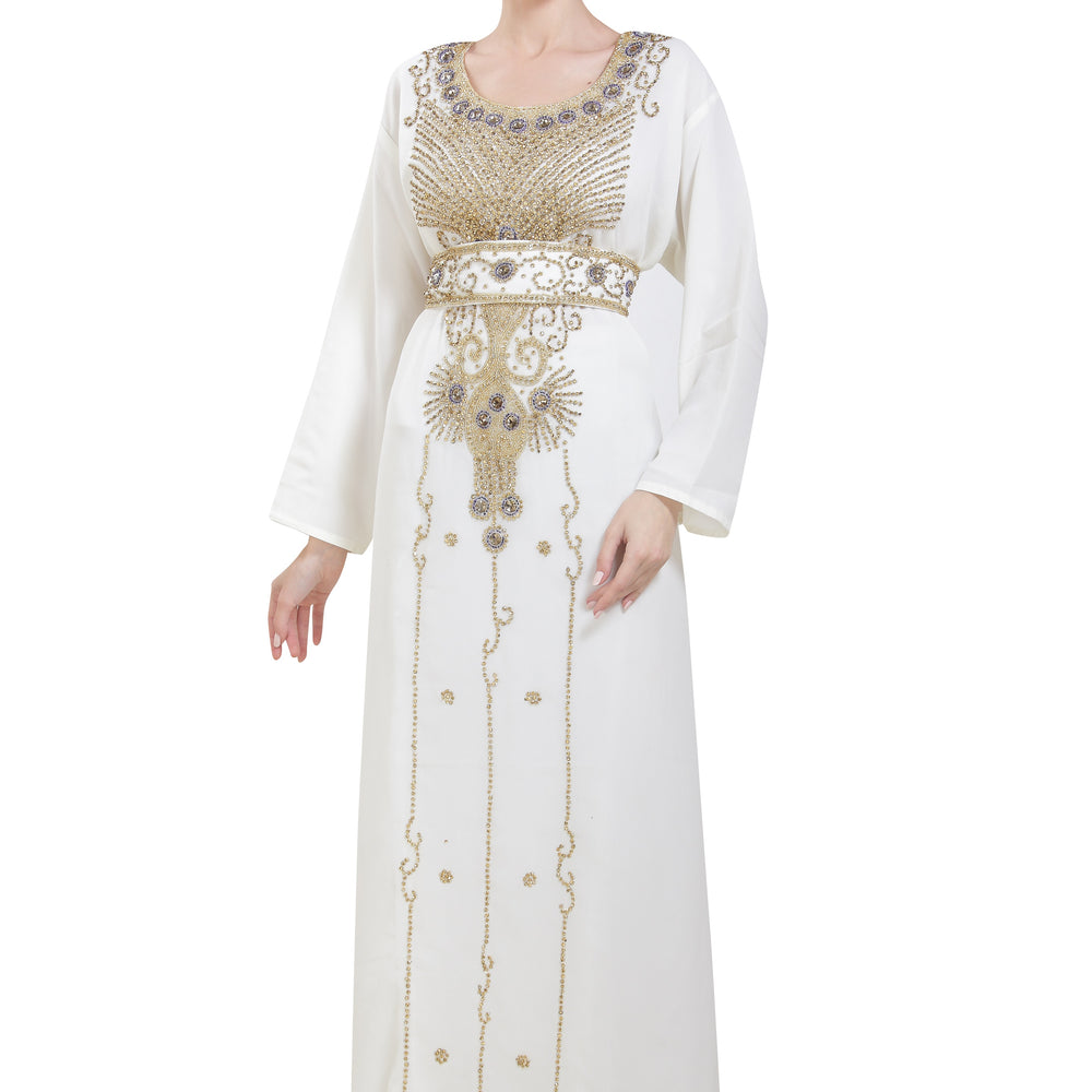 
                  
                    Arabian Farasha Long Sleeve Bollywood Studded Dress - Maxim Creation
                  
                