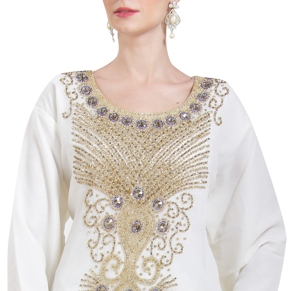 
                  
                    Arabian Farasha Long Sleeve Bollywood Studded Dress - Maxim Creation
                  
                