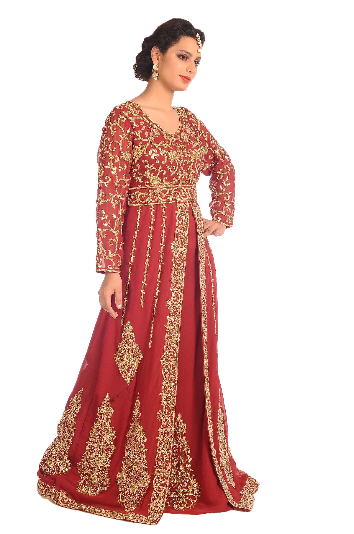 Designer Gown Royal Swedish Traditional Arabic Dress - Maxim Creation