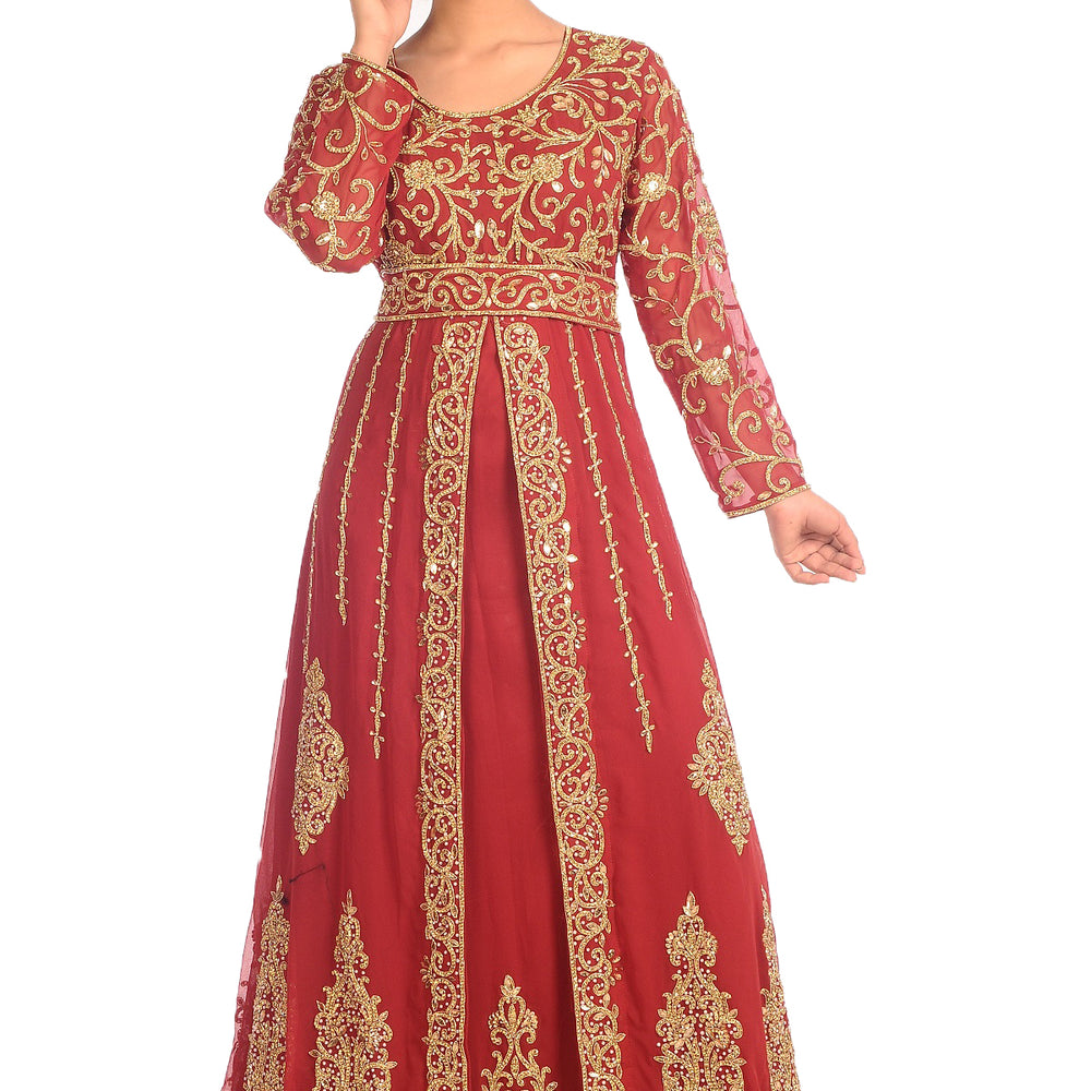 
                  
                    Designer Gown Royal Swedish Traditional Arabic Dress - Maxim Creation
                  
                