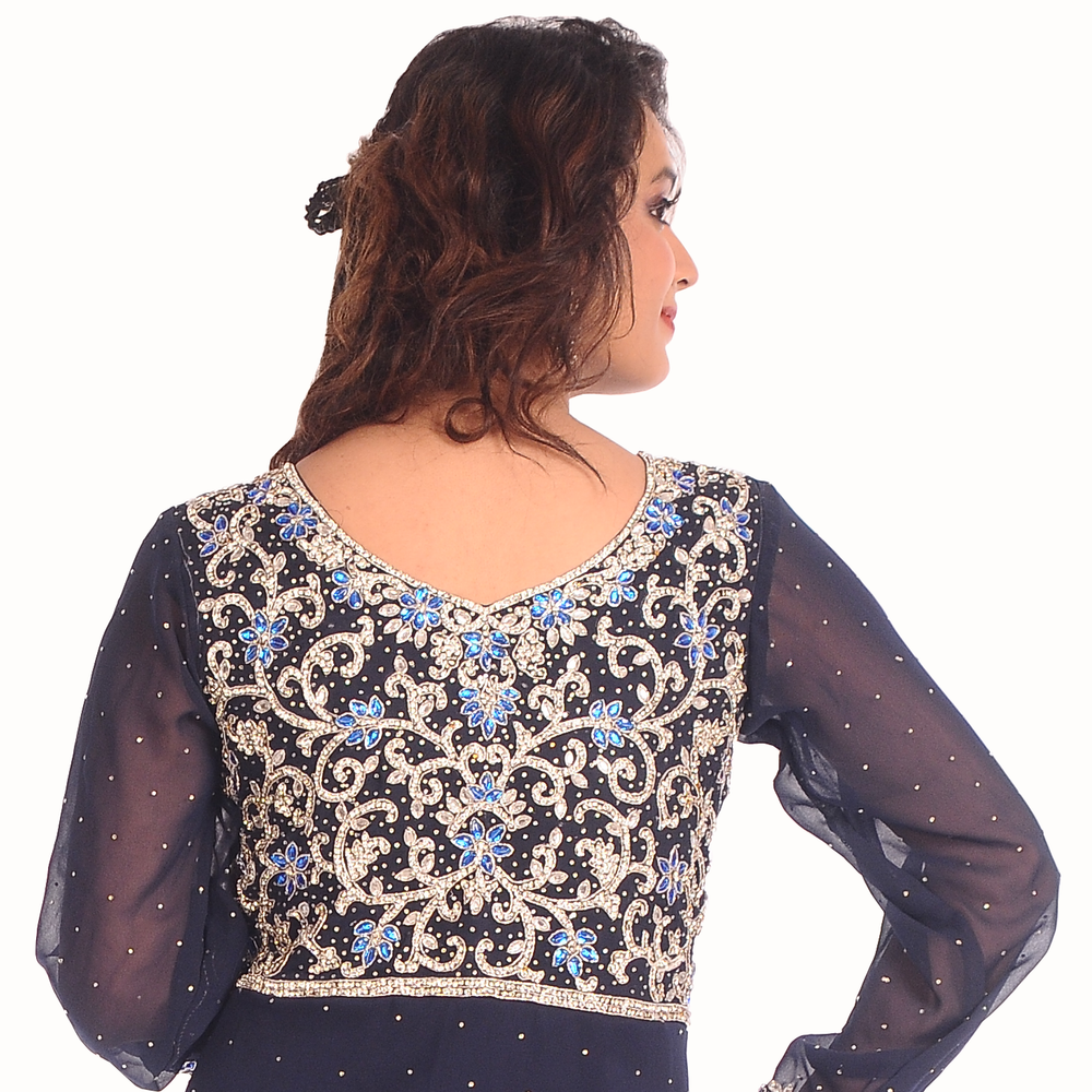
                  
                    Arabian Takchita Gown With Crystal Embroidery - Maxim Creation
                  
                