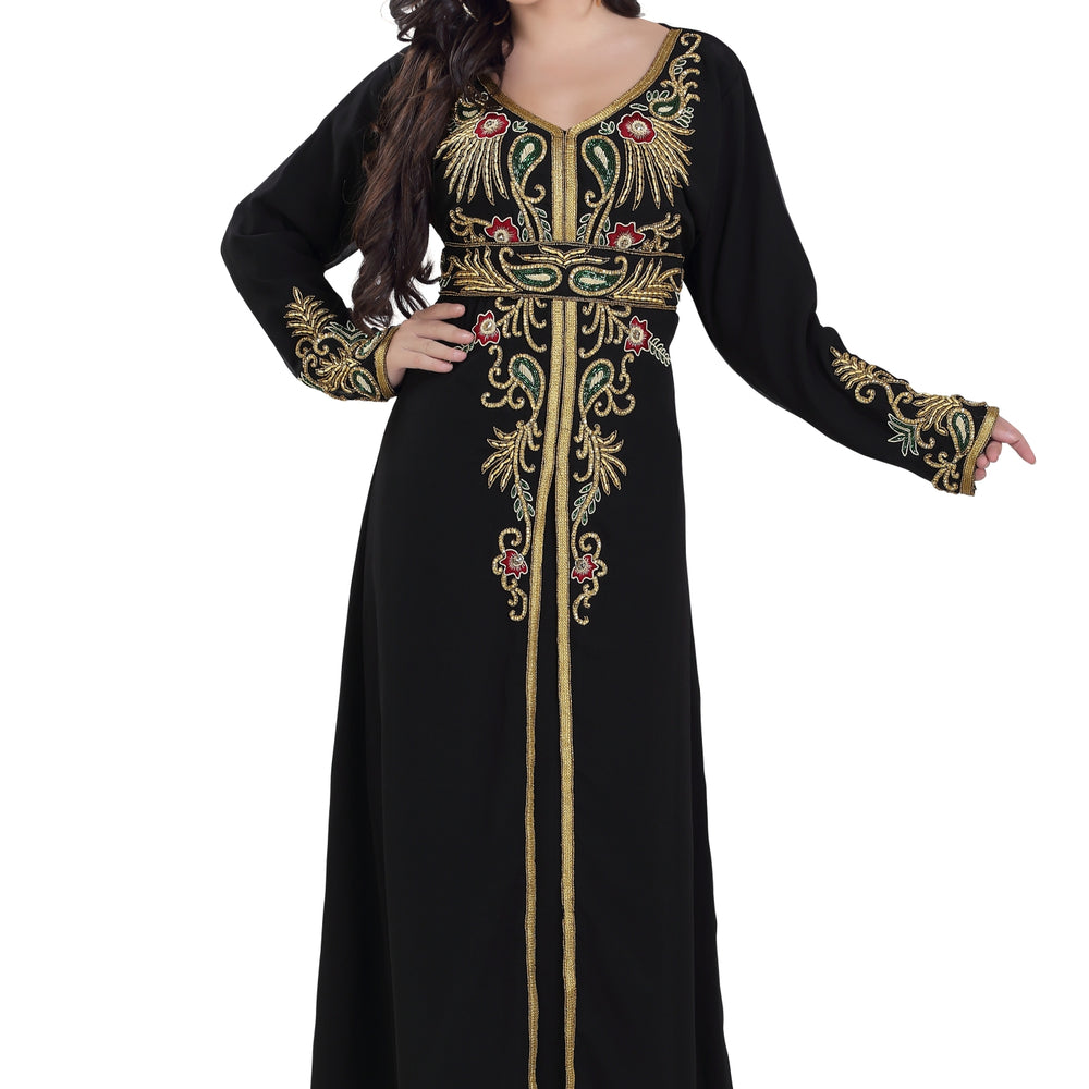 
                  
                    Arabian Abaya Designer Kaftan Dress - Maxim Creation
                  
                