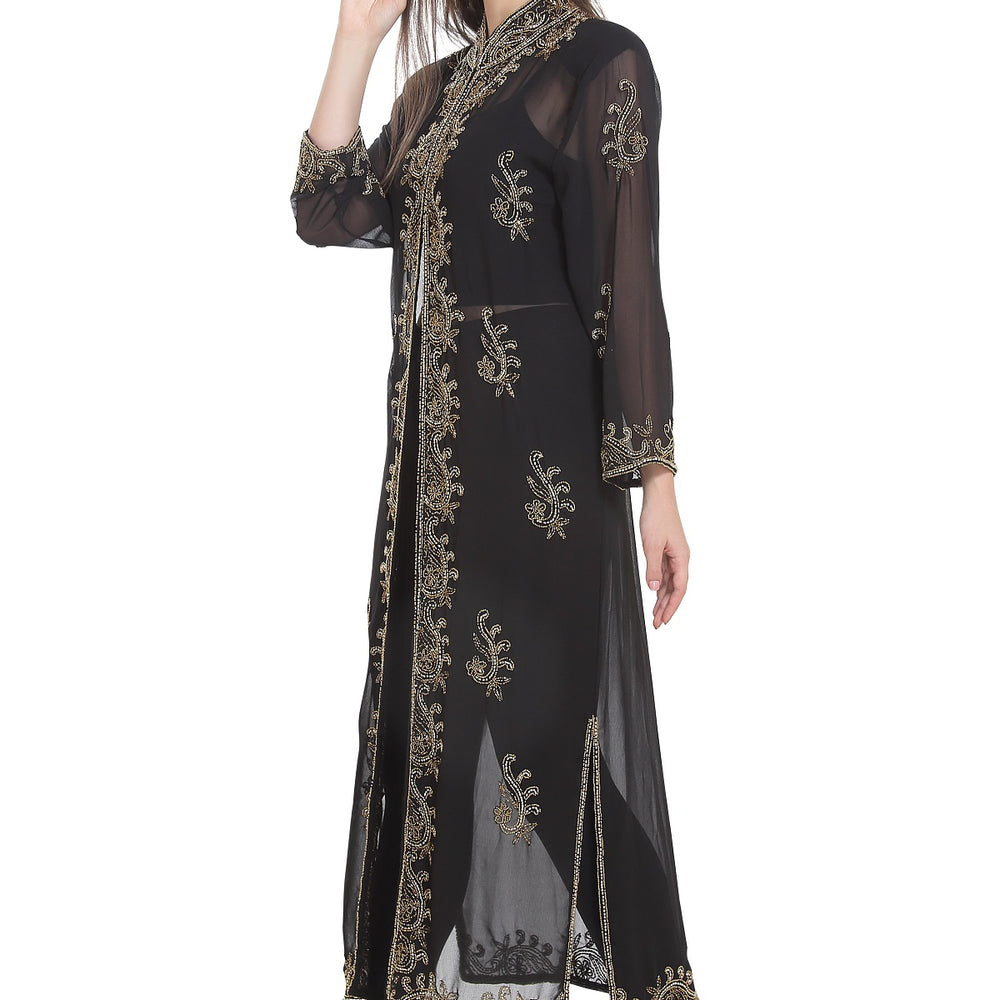 
                  
                    HandMade Cardigan Golden Sequins Embellishments - Maxim Creation
                  
                
