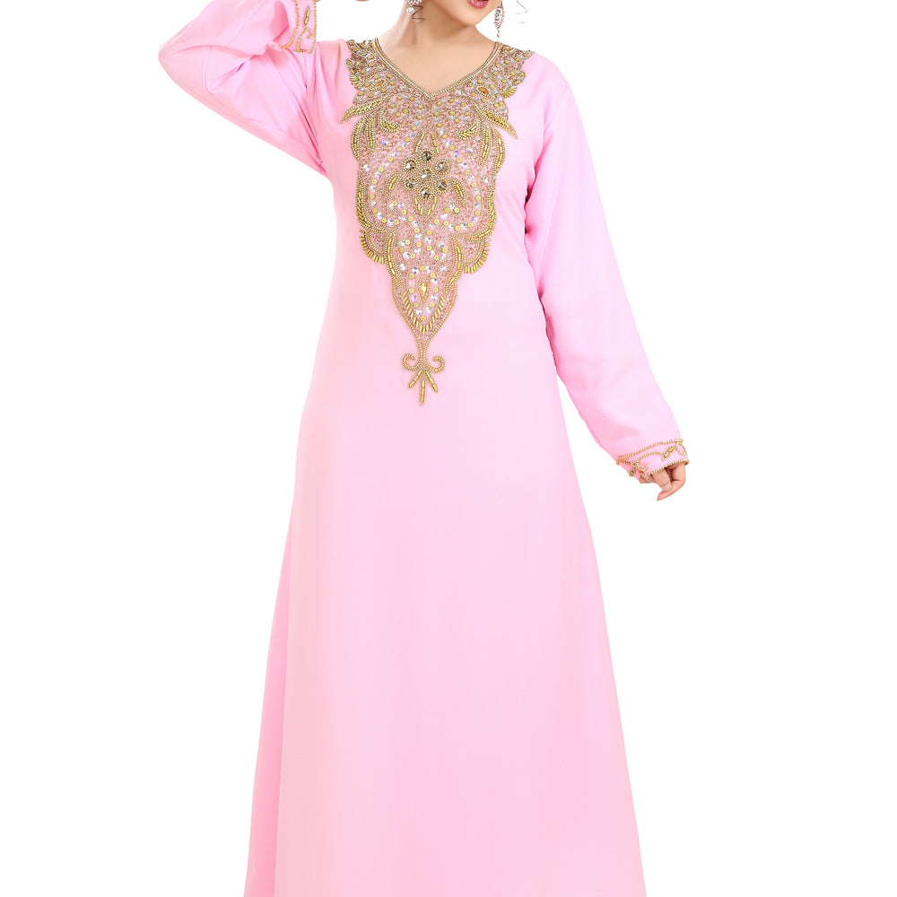 
                  
                    Designer Farasha Gown Teaparty Dress - Maxim Creation
                  
                