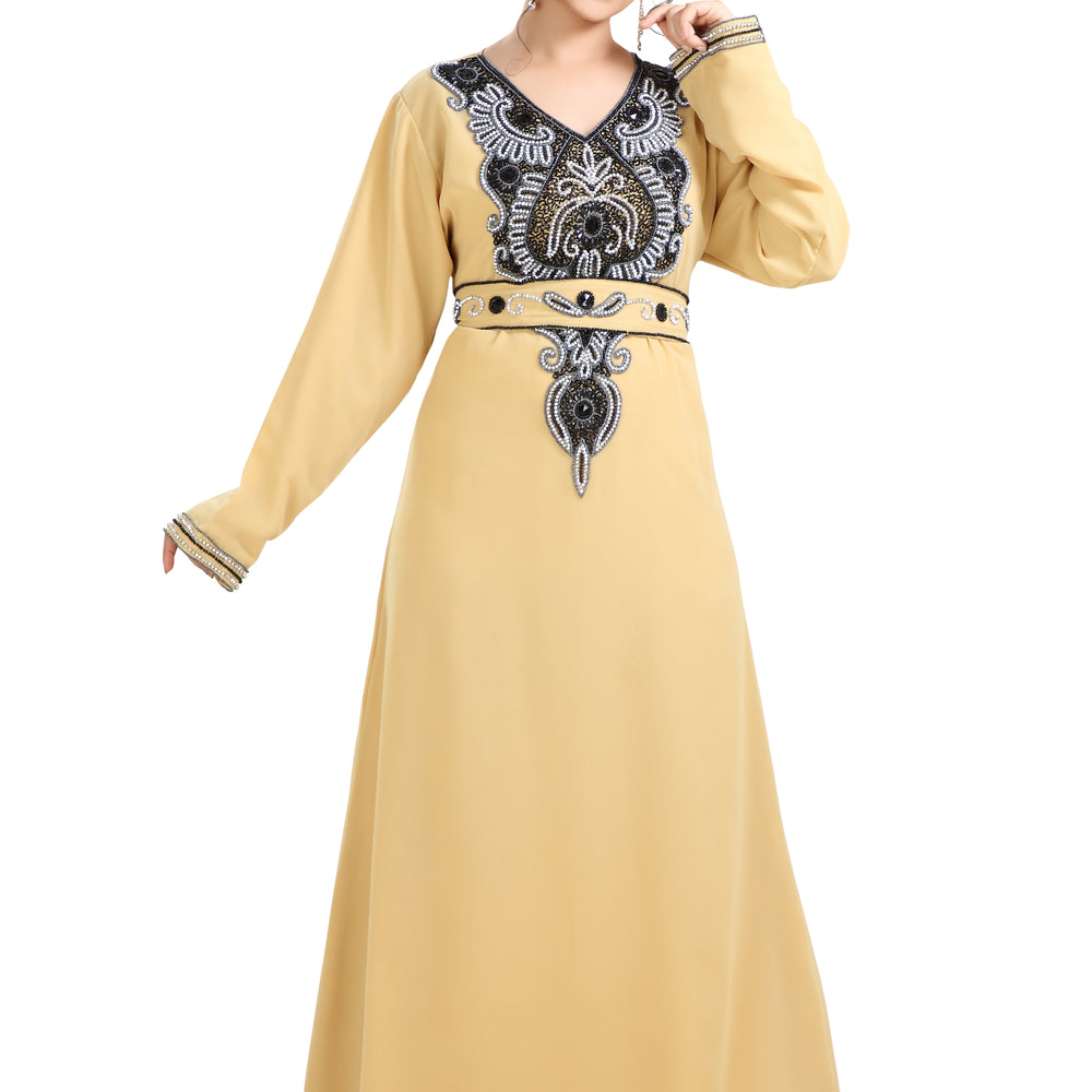 
                  
                    Designer Farasha Haute Coutre Jalabiya - Maxim Creation
                  
                