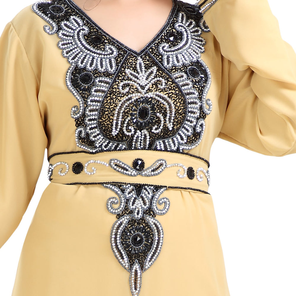 
                  
                    Designer Farasha Haute Coutre Jalabiya - Maxim Creation
                  
                