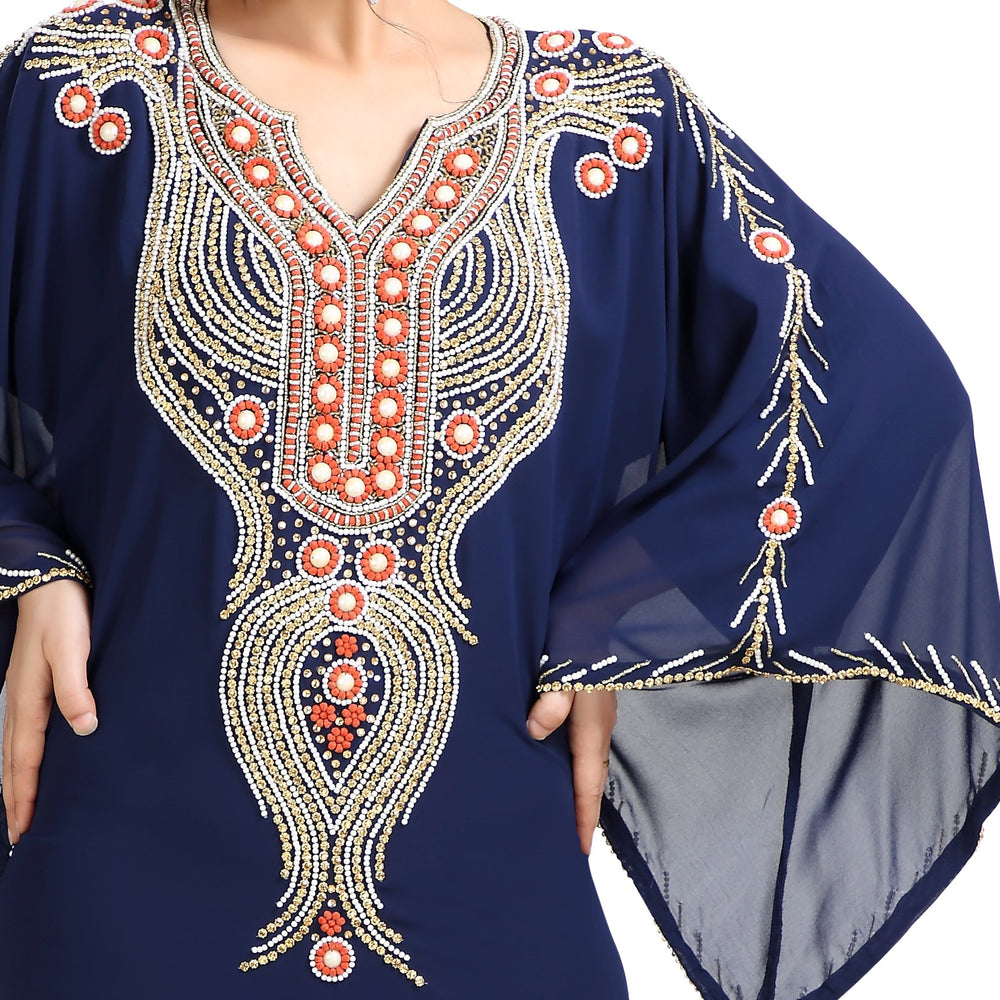 
                  
                    Teaparty Dress Haute Coutre Kaftan Gown - Maxim Creation
                  
                