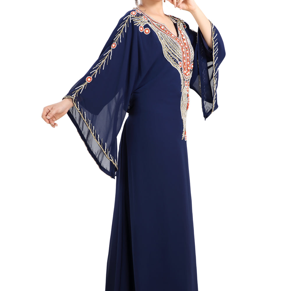 
                  
                    Teaparty Dress Haute Coutre Kaftan Gown - Maxim Creation
                  
                