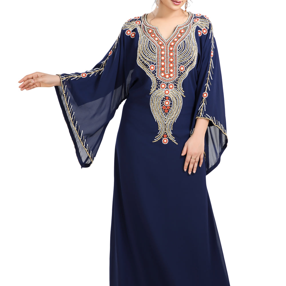 
                  
                    Teaparty Dress Haute Coutre Kaftan Gown - Maxim Creation
                  
                