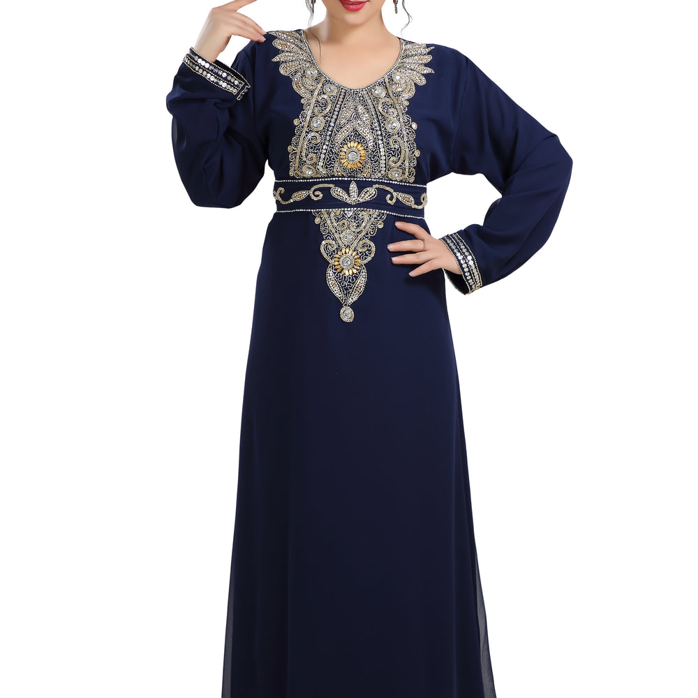 Traditional Dress Haute Coutre Designer Farasha Maxi - Maxim Creation