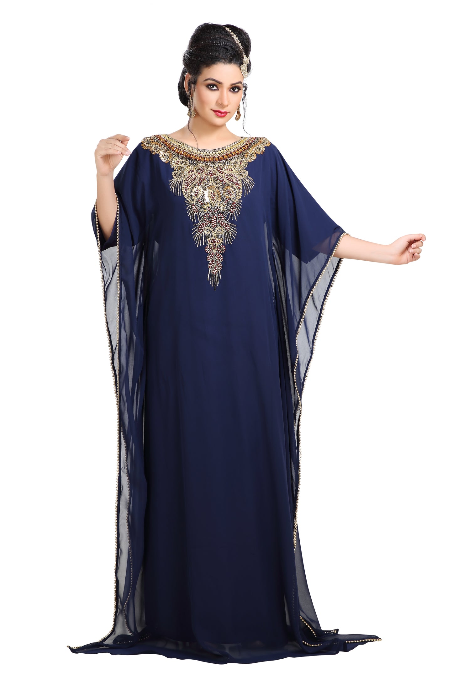 Designer Farasha Haute Coutre Dubai Kaftan - Maxim Creation