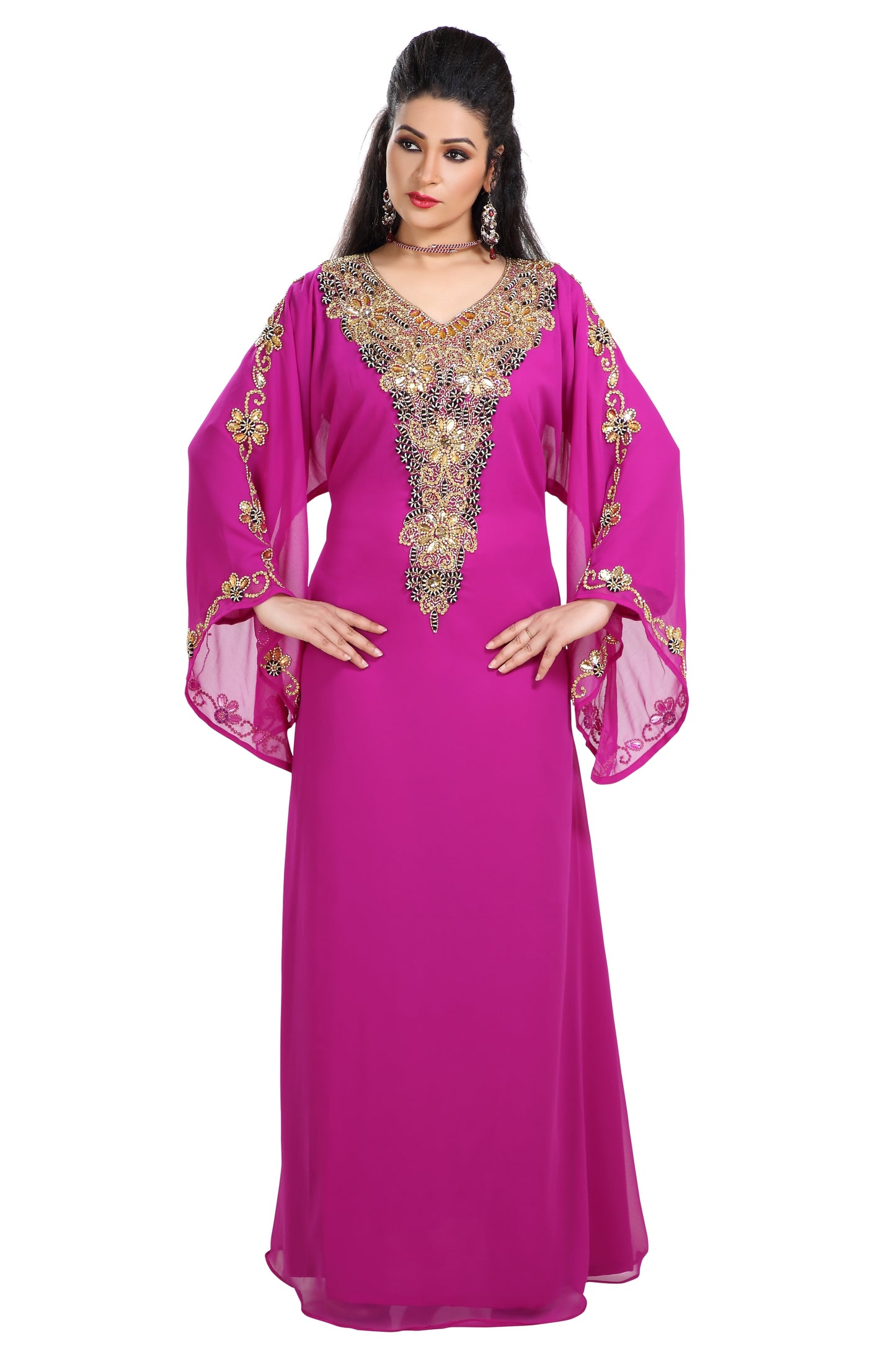 Designer Kaftan For Henna Party Dress - Maxim Creation