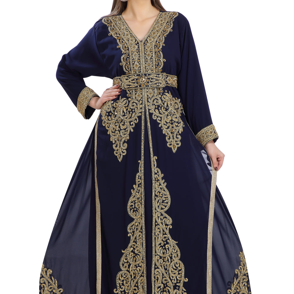 Jalabiya Gown Luxe Kaftan Dress - Maxim Creation