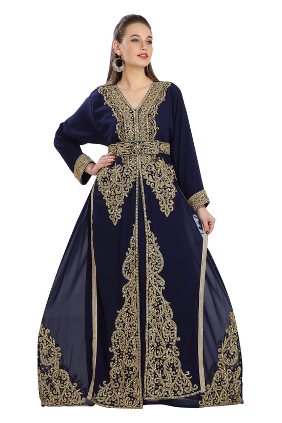 Jalabiya Gown Luxe Kaftan Dress - Maxim Creation