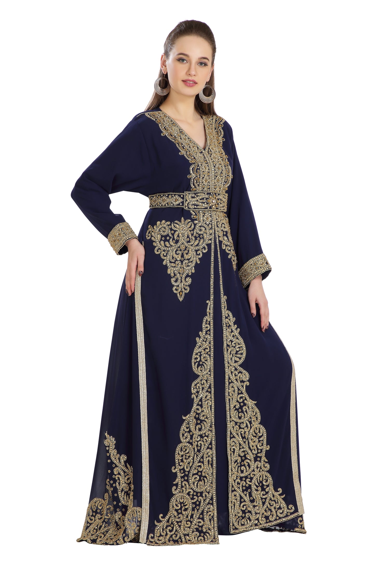 Jalabiya Gown Luxe Kaftan Dress - Maxim Creation