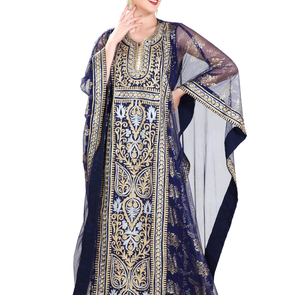 
                  
                    Designer Farasha Khaleeji Thobe Maxi Dress - Maxim Creation
                  
                