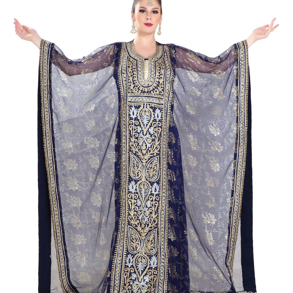 
                  
                    Designer Farasha Khaleeji Thobe Maxi Dress - Maxim Creation
                  
                