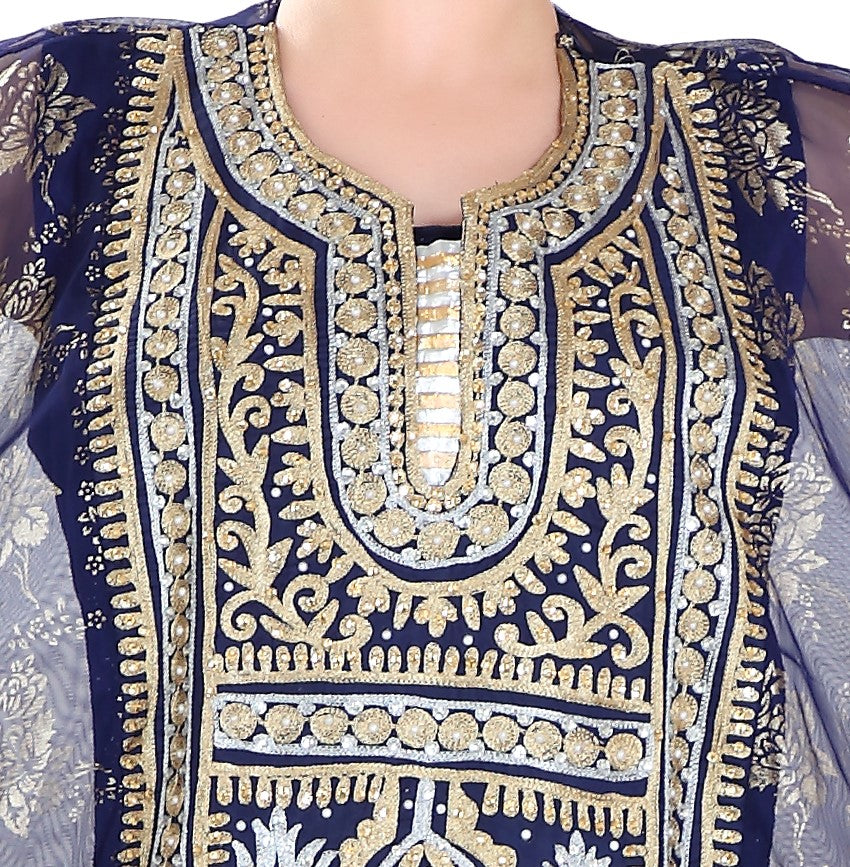 
                  
                    Designer Farasha Khaleeji Thobe Maxi Dress - Maxim Creation
                  
                