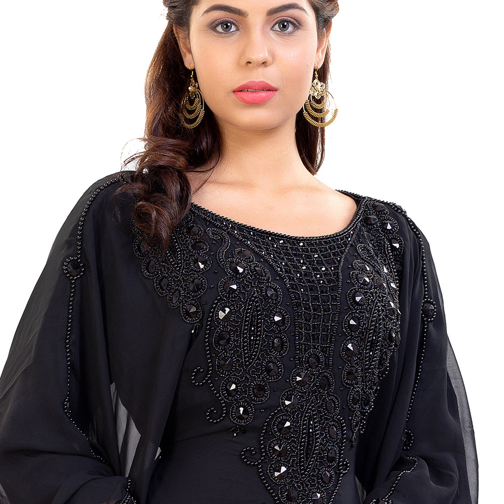 Long Black Gown Maxi Dress - Maxim Creation