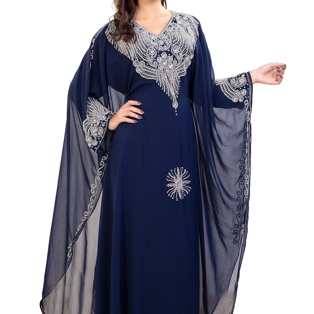 
                  
                    Tea Party Kaftan With Crystal Embroidery - Maxim Creation
                  
                