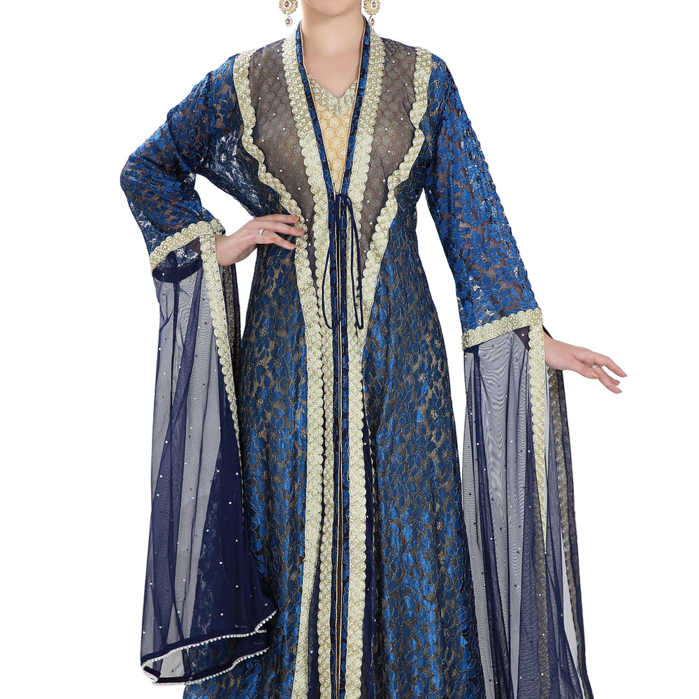 
                  
                    Henna Party Dress Khaleeji Thobe Caftan - Maxim Creation
                  
                