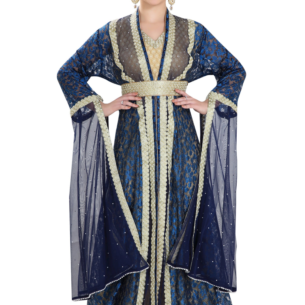 
                  
                    Henna Party Dress Khaleeji Thobe Caftan - Maxim Creation
                  
                