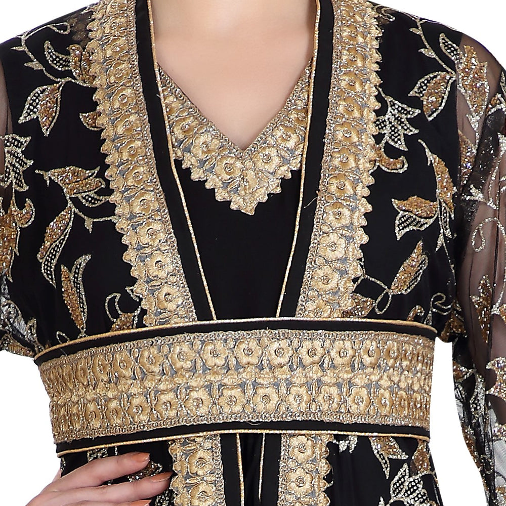 
                  
                    Traditional Kaftan Dress Arabian Thobe Wedding Gown - Maxim Creation
                  
                