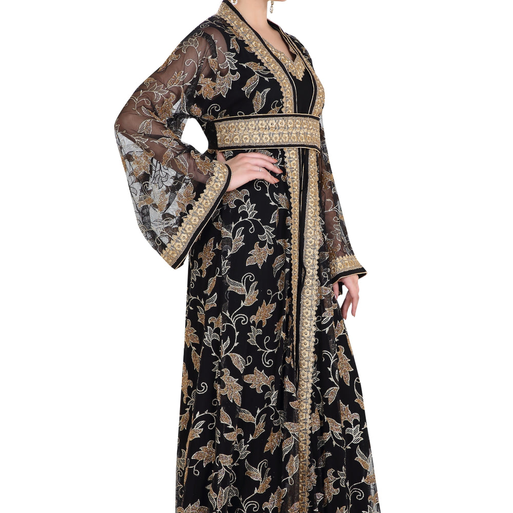 
                  
                    Traditional Kaftan Dress Arabian Thobe Wedding Gown - Maxim Creation
                  
                