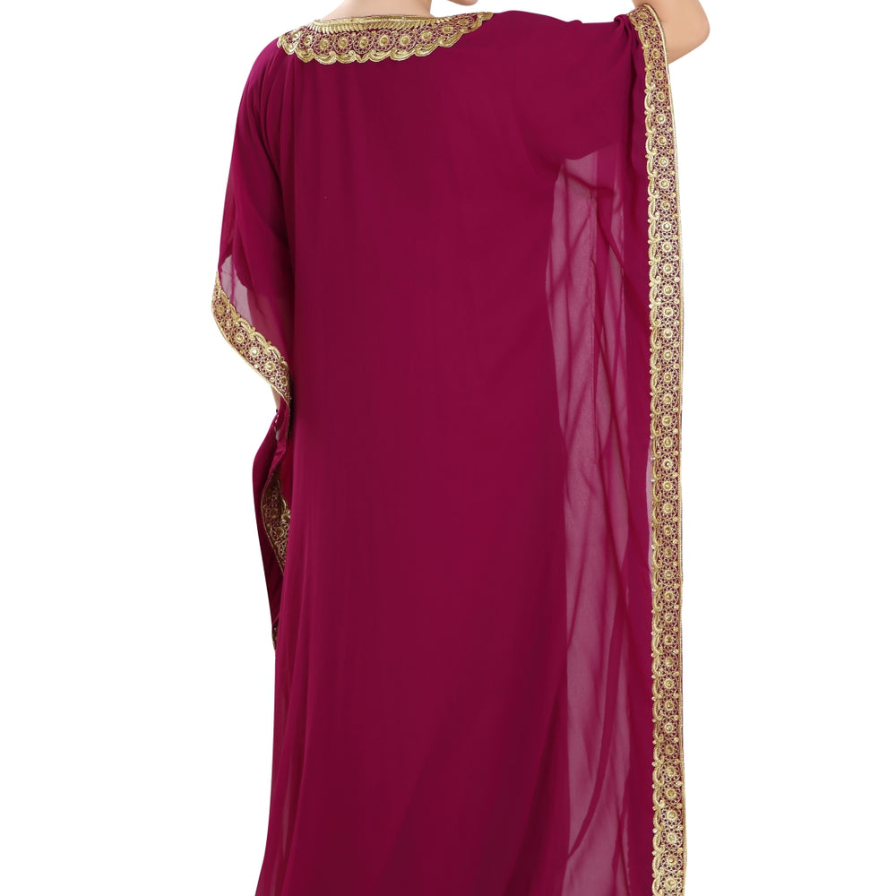 
                  
                    Farasha Maxi in Threadwork Embroidery - Maxim Creation
                  
                