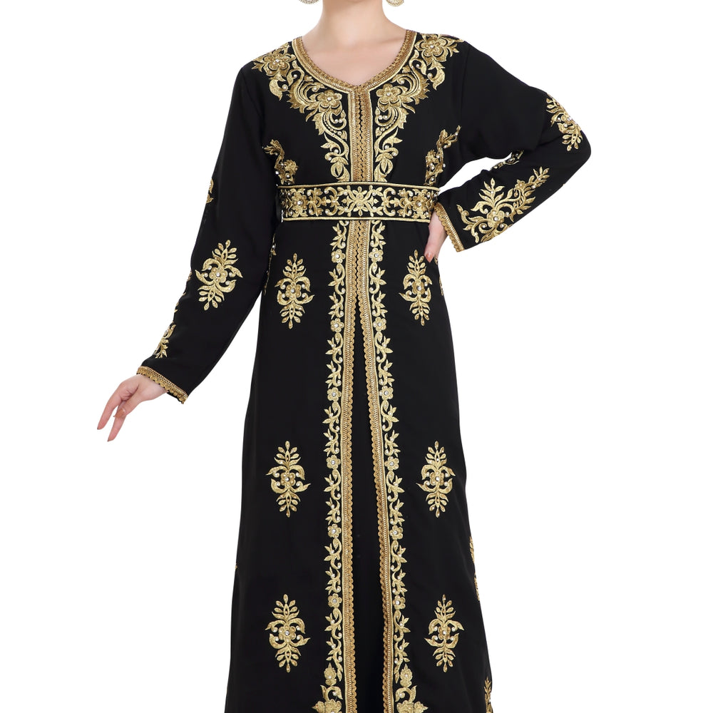 
                  
                    Designer Abaya Arabian Caftan Dress - Maxim Creation
                  
                