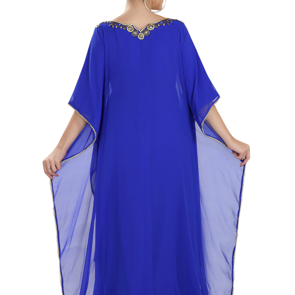 
                  
                    Jalabiya in Royal Blue Maxi Dress - Maxim Creation
                  
                