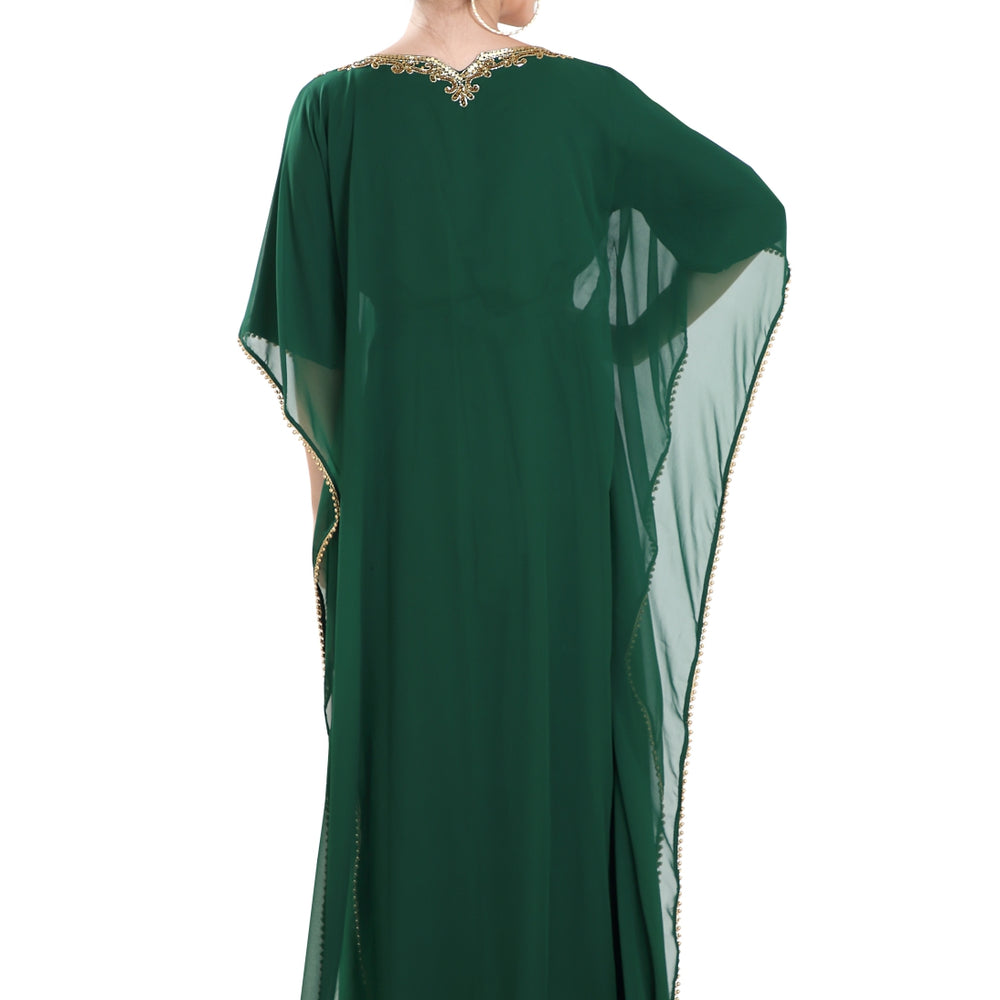
                  
                    Designer Farasha Maxi With Golden Bead - Maxim Creation
                  
                